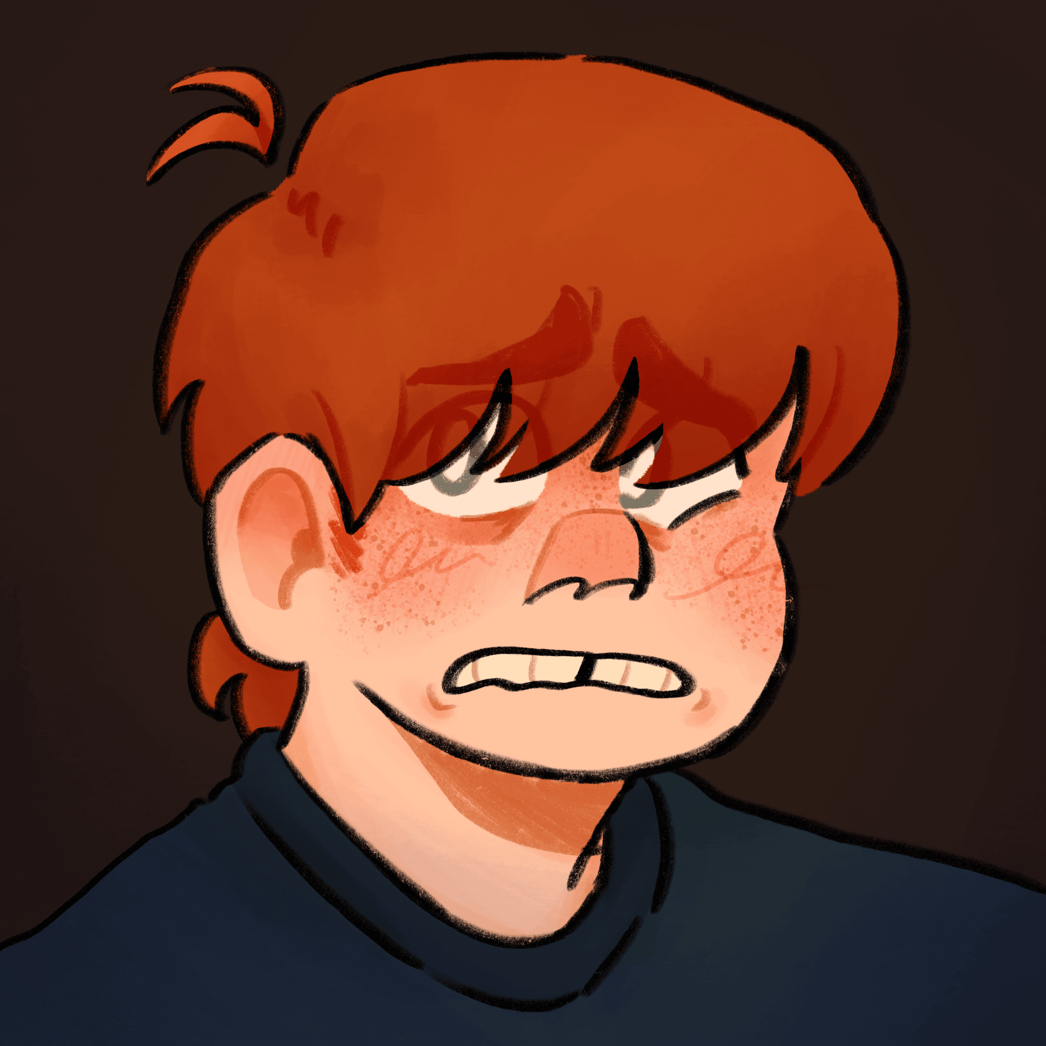 A digital drawing of an original character named Cole