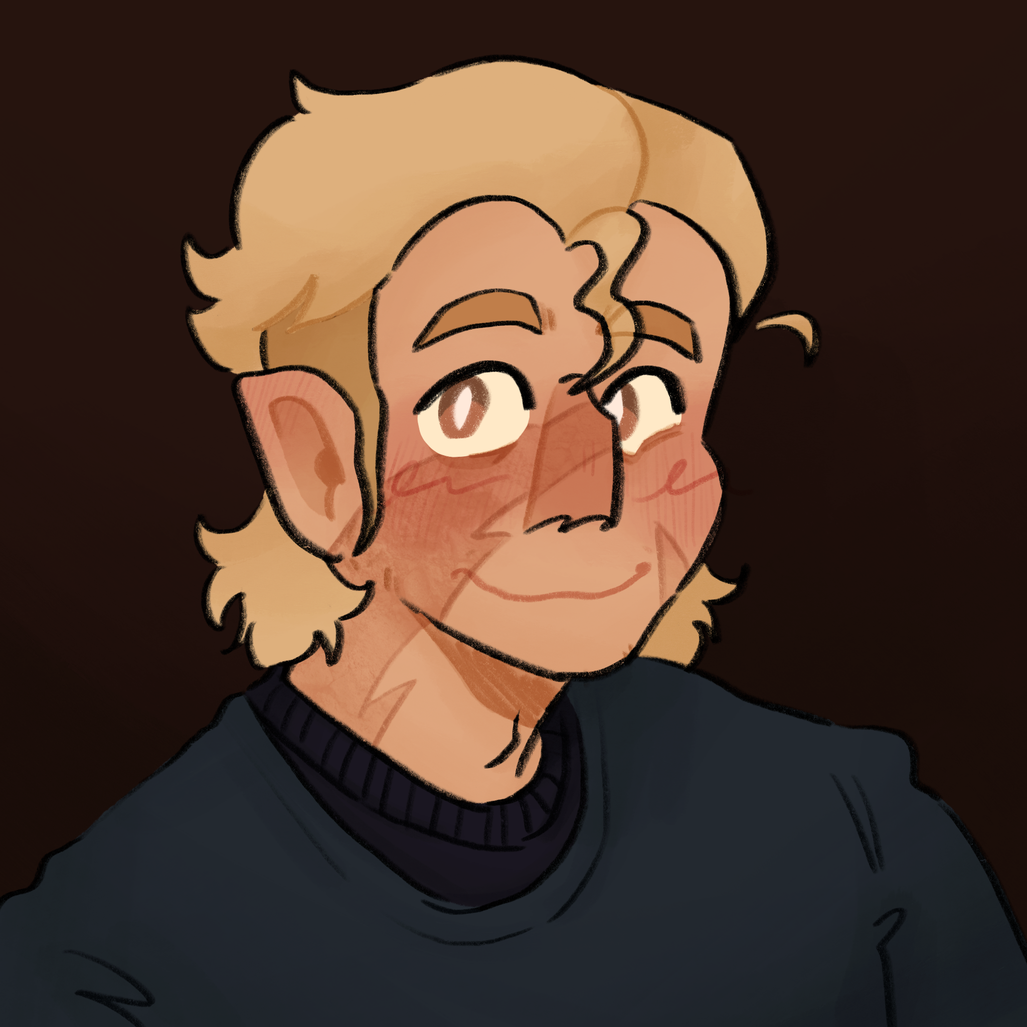 A digital drawing of Hunter Noceda from The Owl House